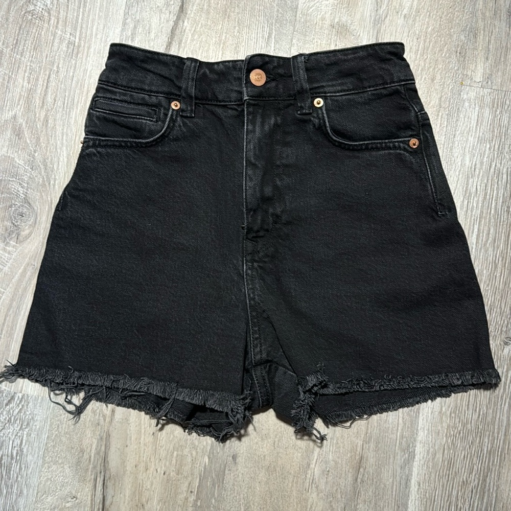 Zara black Jean shorts size 2